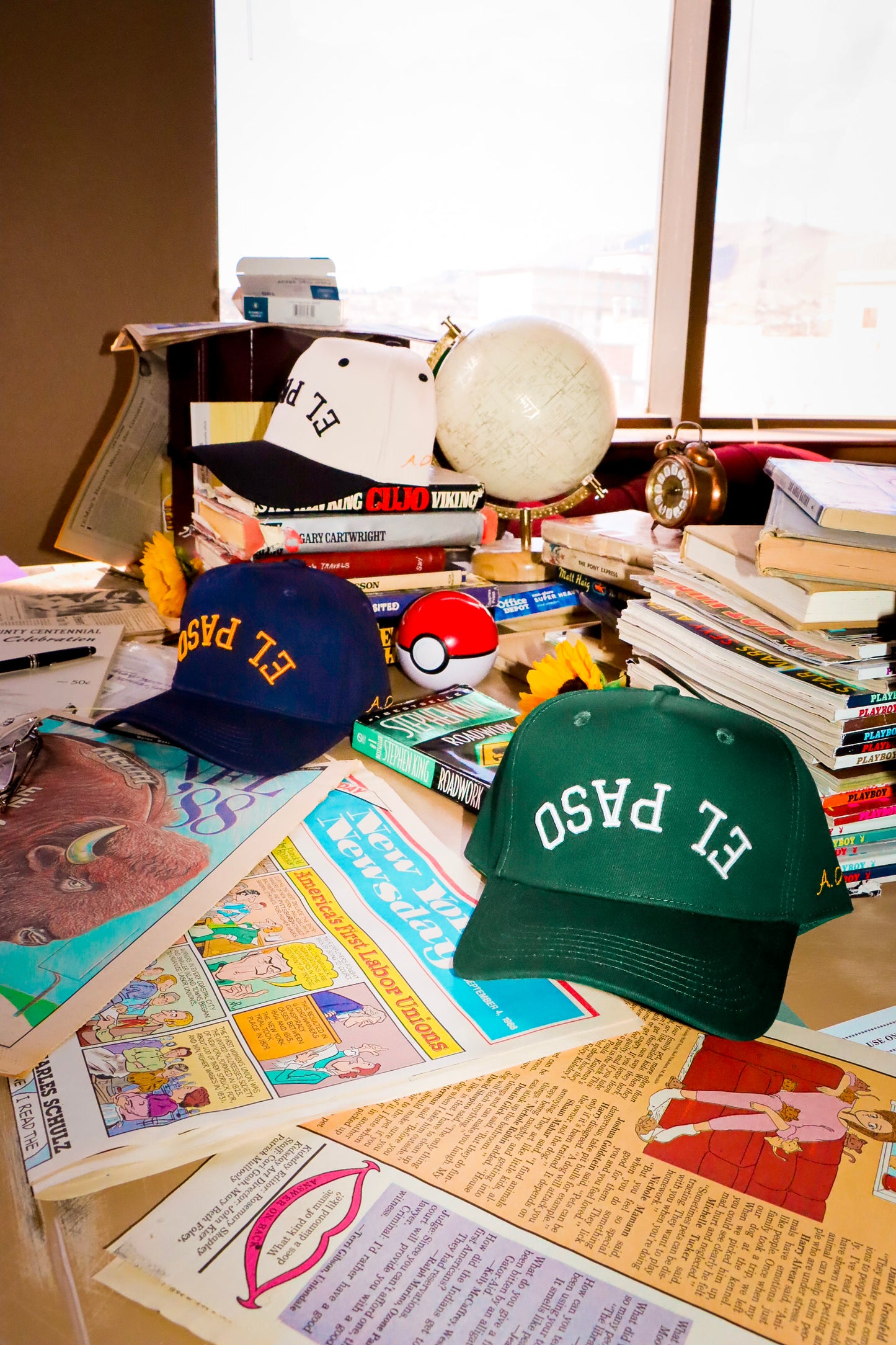 El Paso Hat (Dark Blue & Orange)