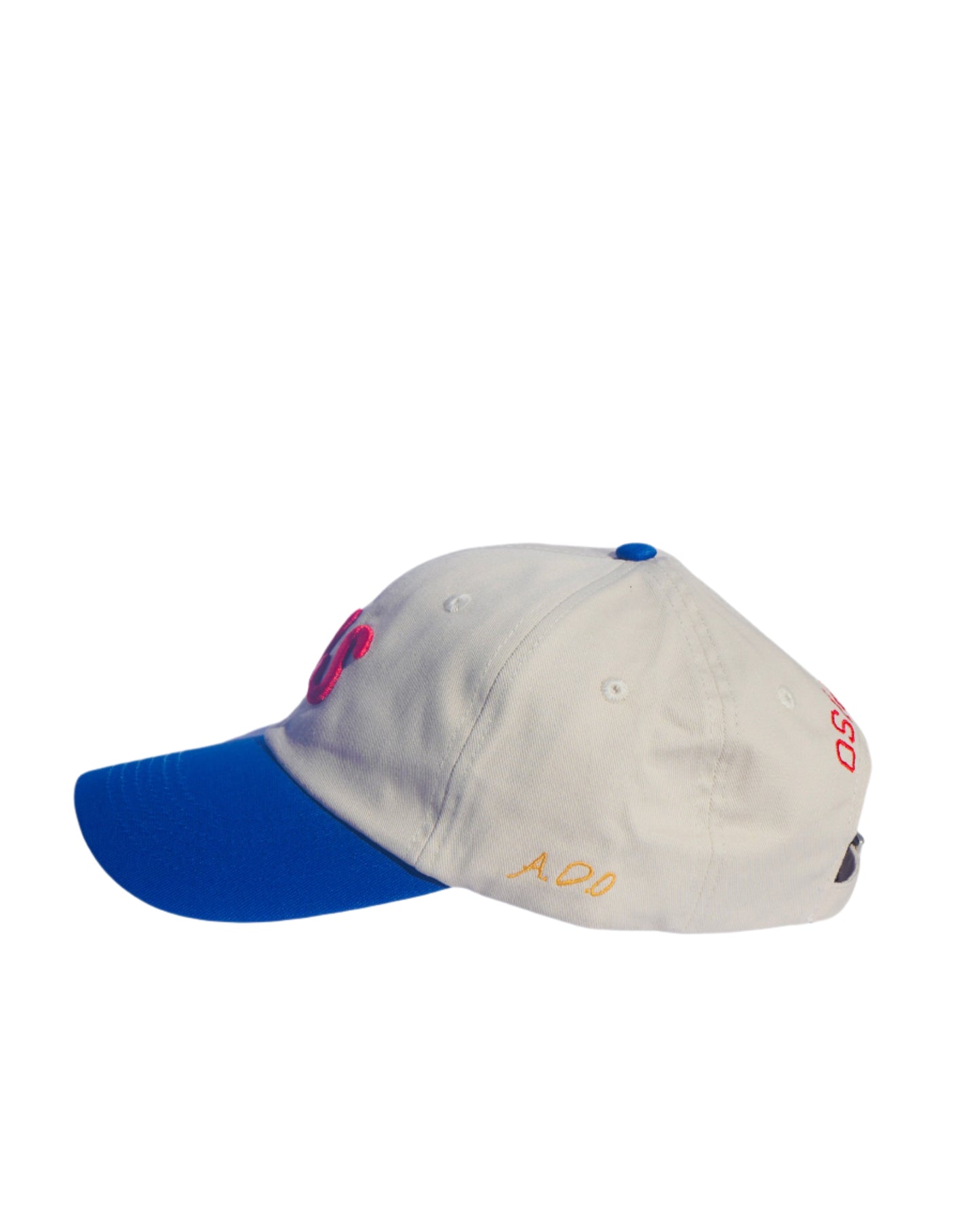 Relaxed “US” Hat (Cream, Blue & Red)