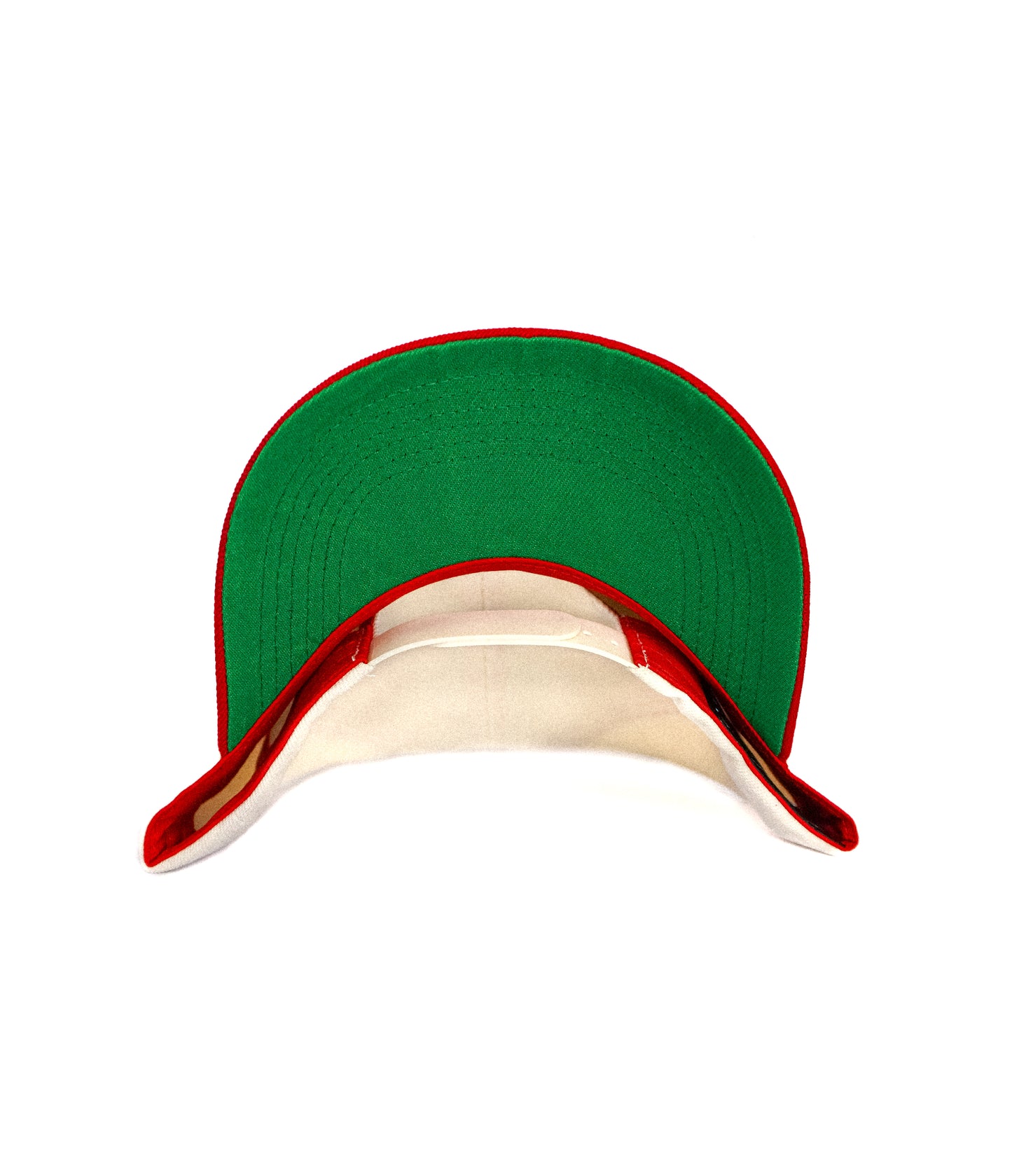 El Paso Hat (Stone White, Red Brim & Green Bottom)