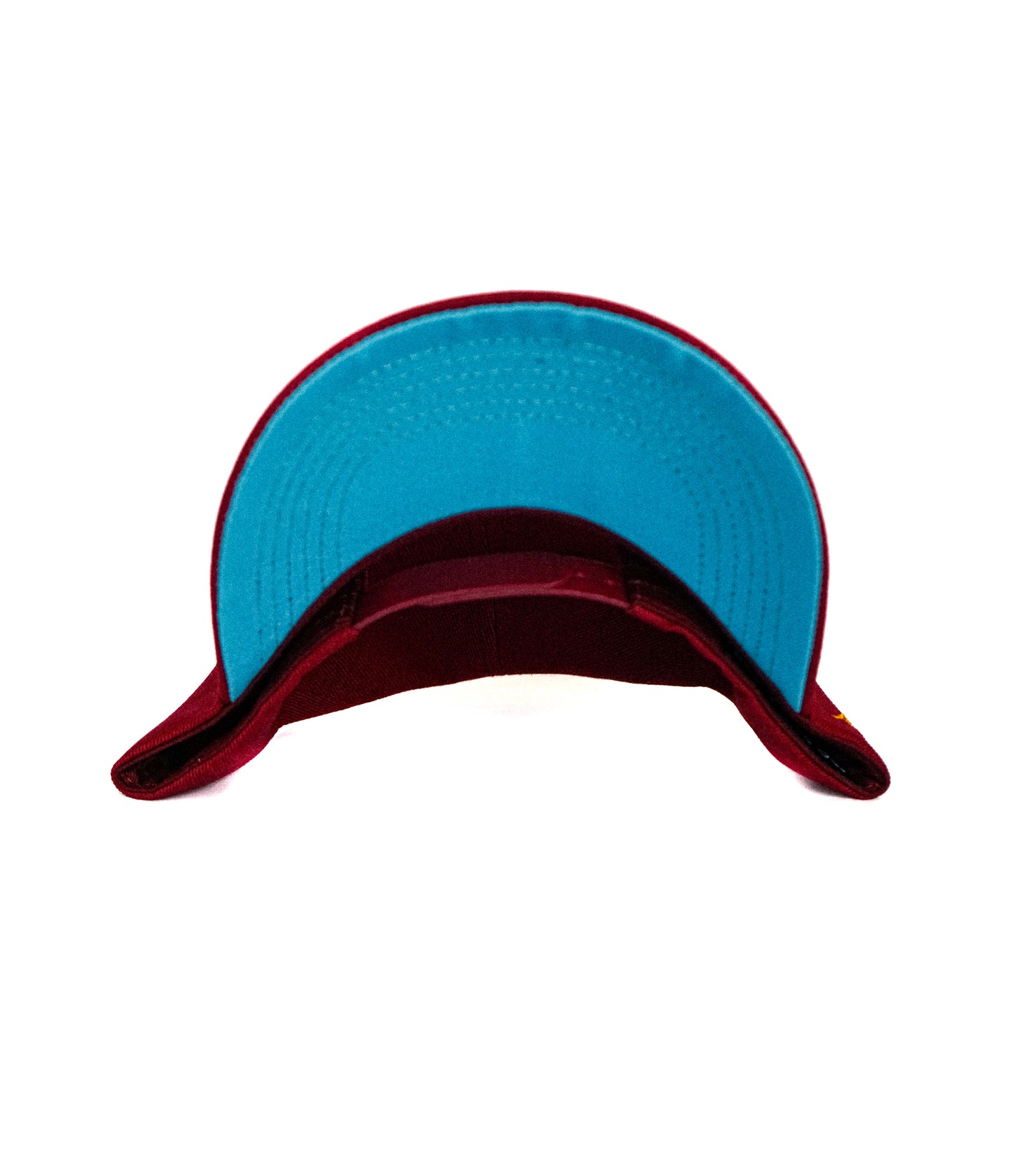 El Paso Hat (Burgundy, Ivory White & Light Blue Bottom)