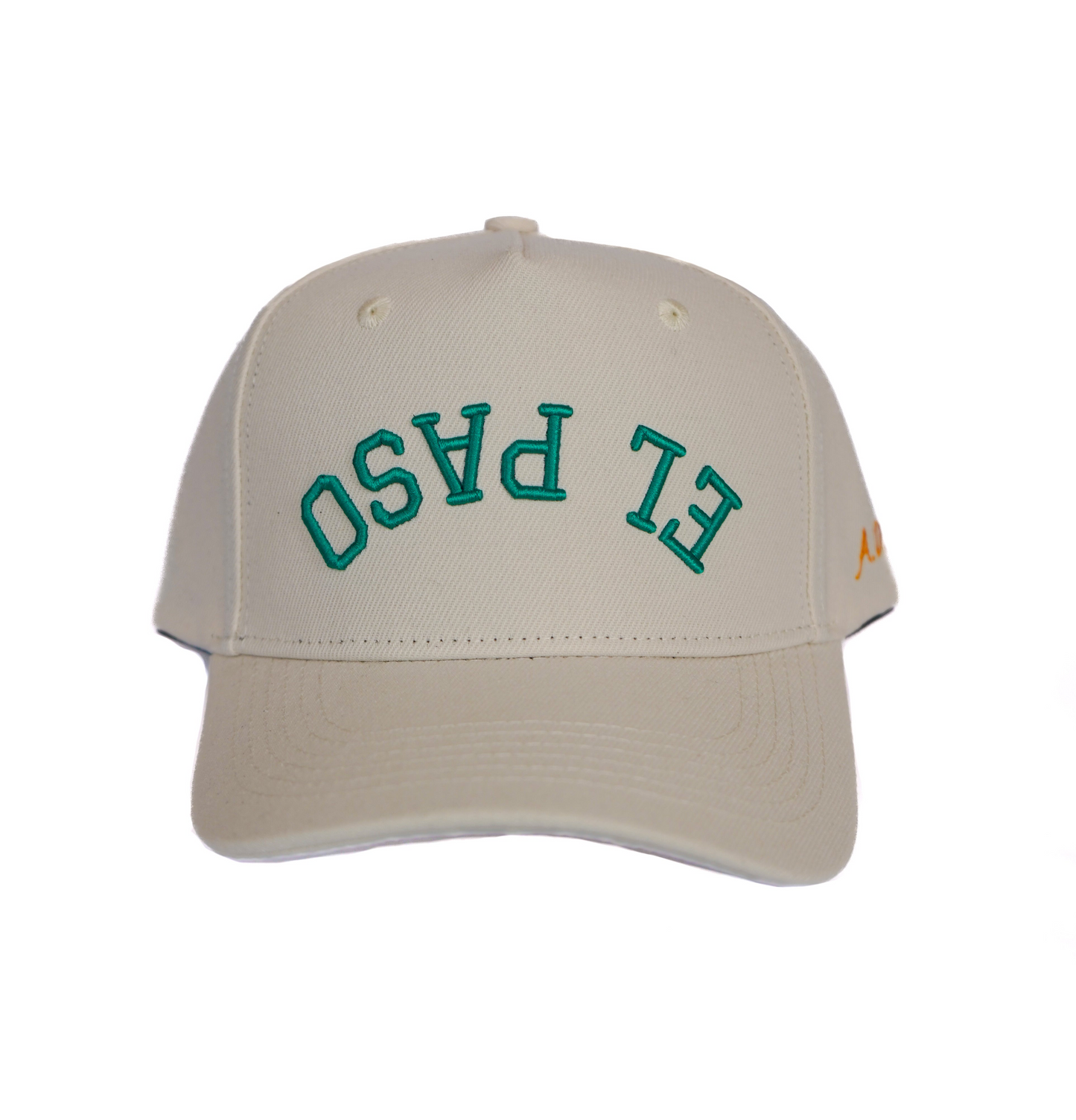 El Paso Hat (White with Green Letters)
