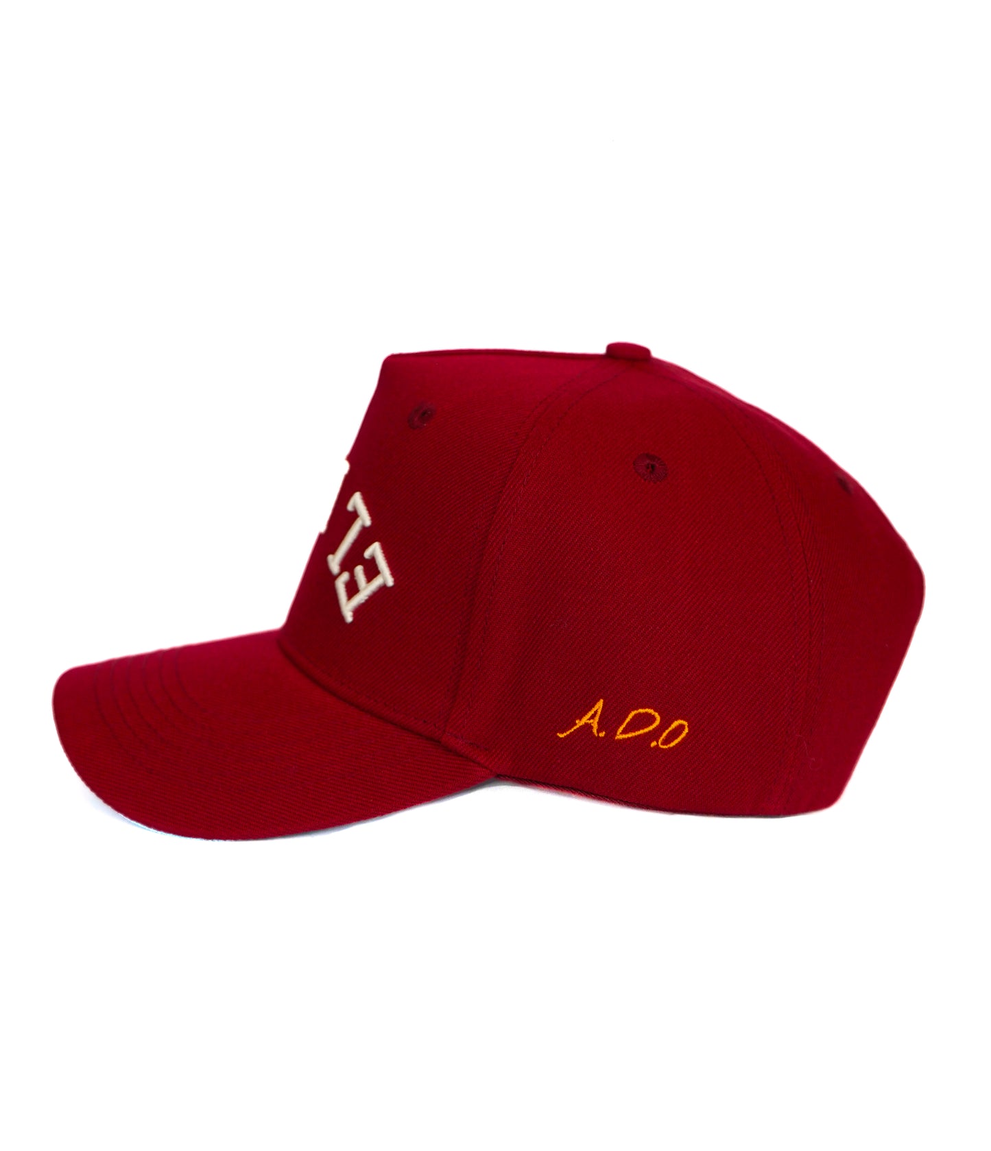 El Paso Hat (Burgundy, Ivory White & Light Blue Bottom)