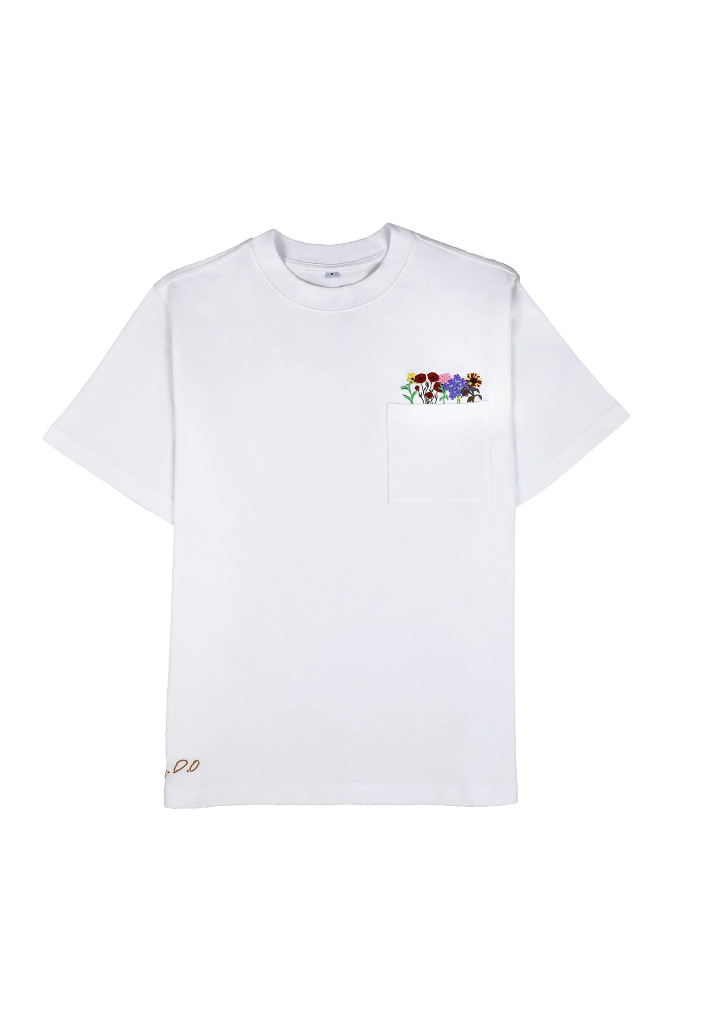 "Peony" Embroidered T-Shirt