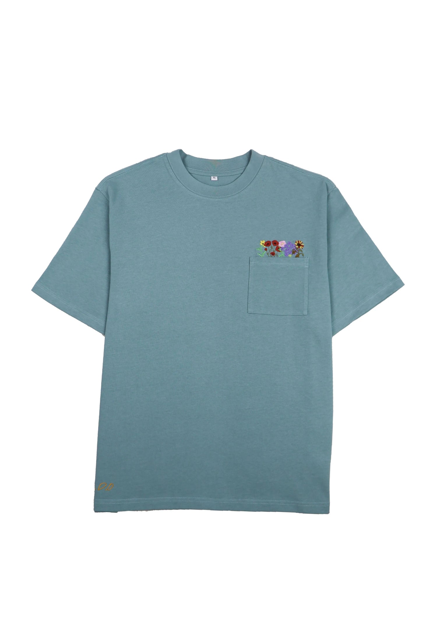 "Peony" Embroidered T-Shirt